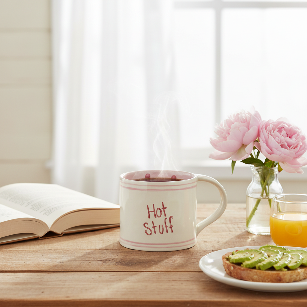 Hazel Mazel Stoneware Mug with Saying
