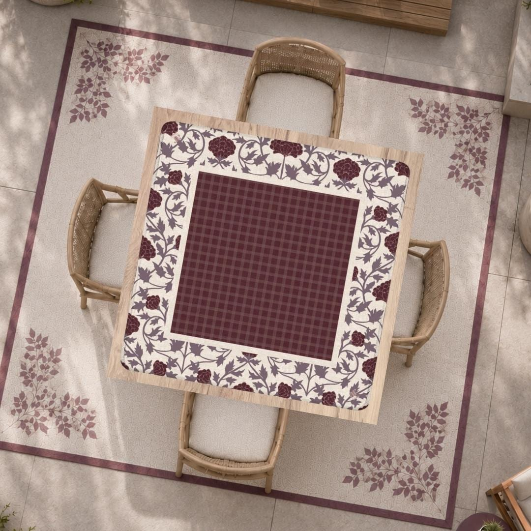 Burgundy Grove Mahjong Mat