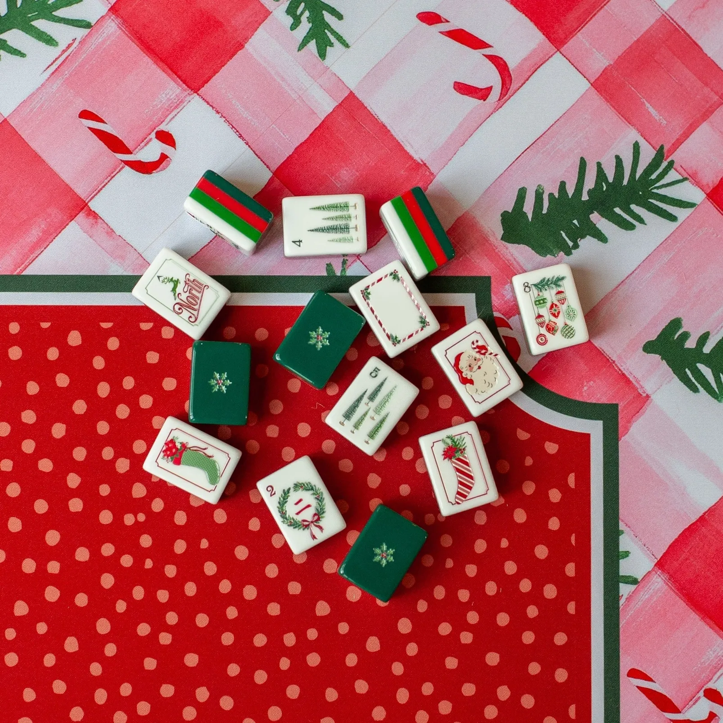 Candy Cane Lane Mahjong Mat - photo 2