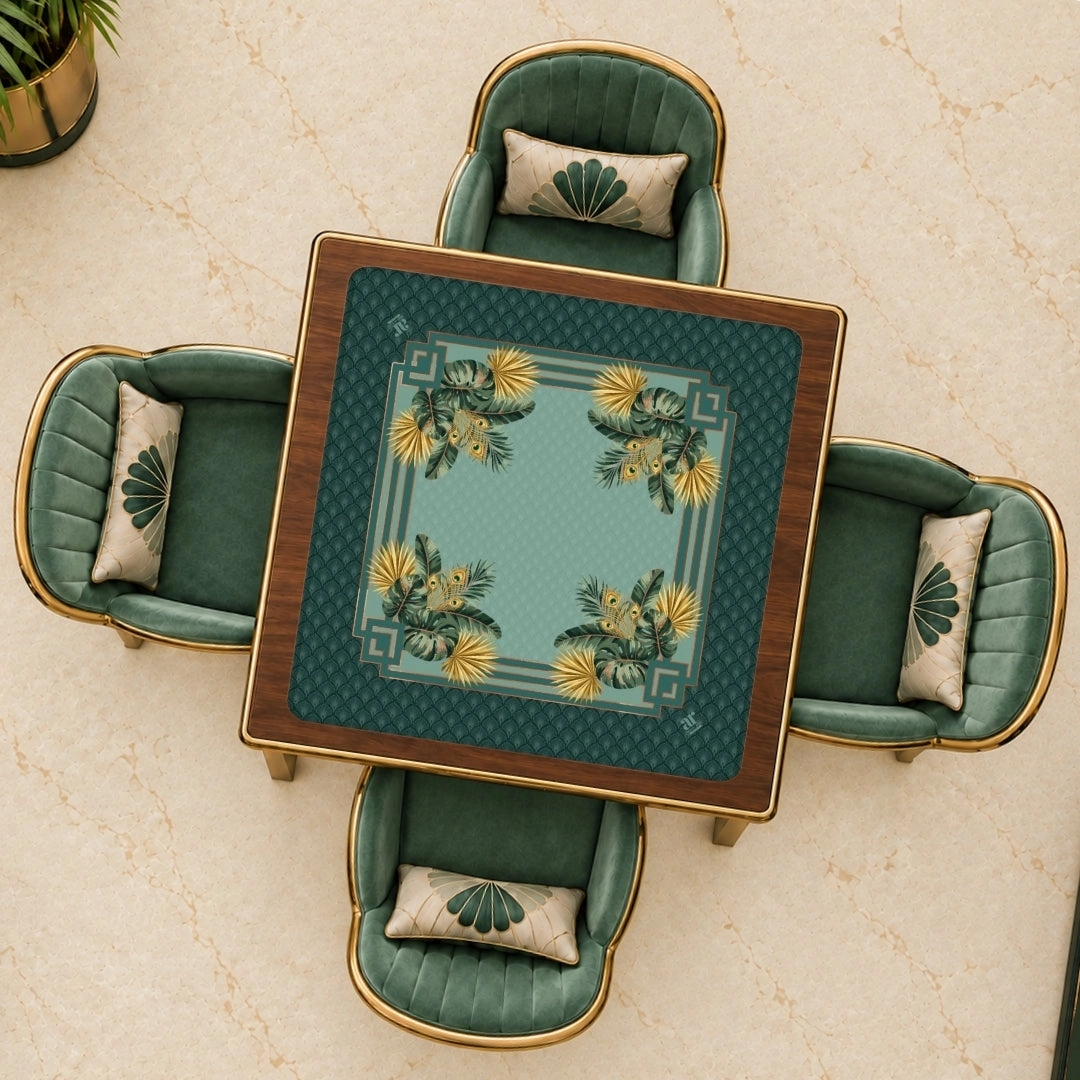 Midnight Peacock Mahjong Mat