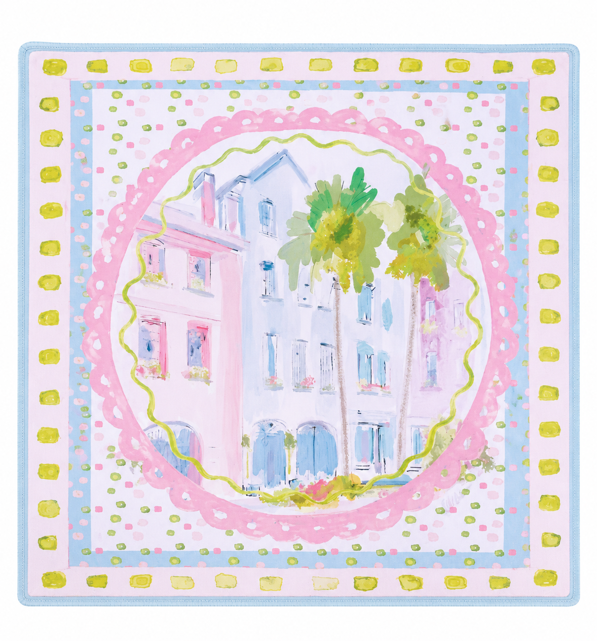 Rainbow Row Mahjong Mat