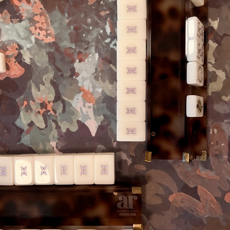 Brownstone Bloom Mahjong Tile Set