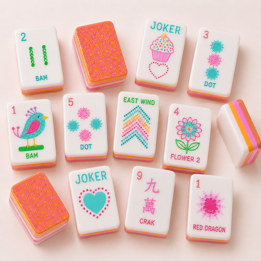 Crystals Confetti Mahjong Tiles