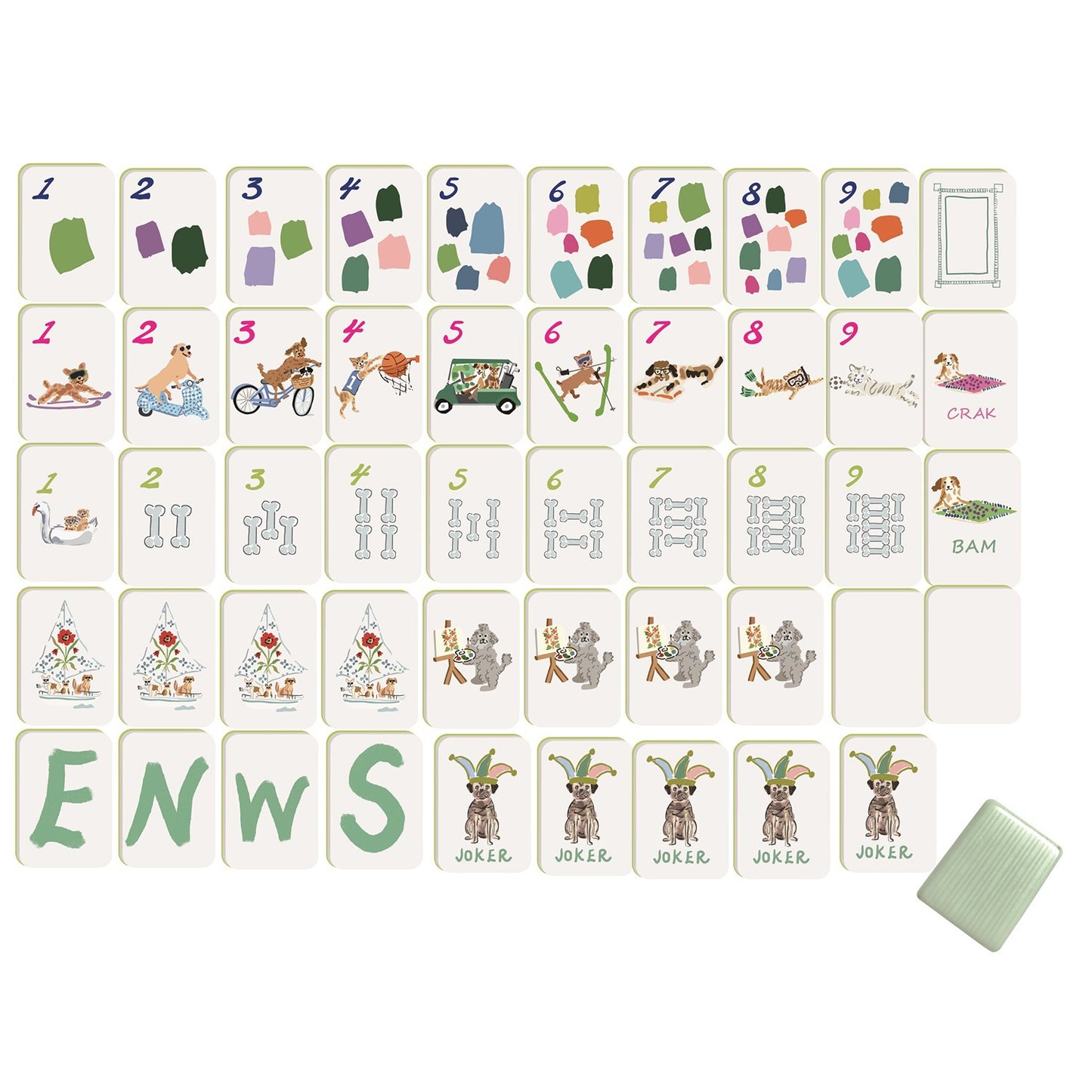 Doggie Dog Mahjong Tile Set