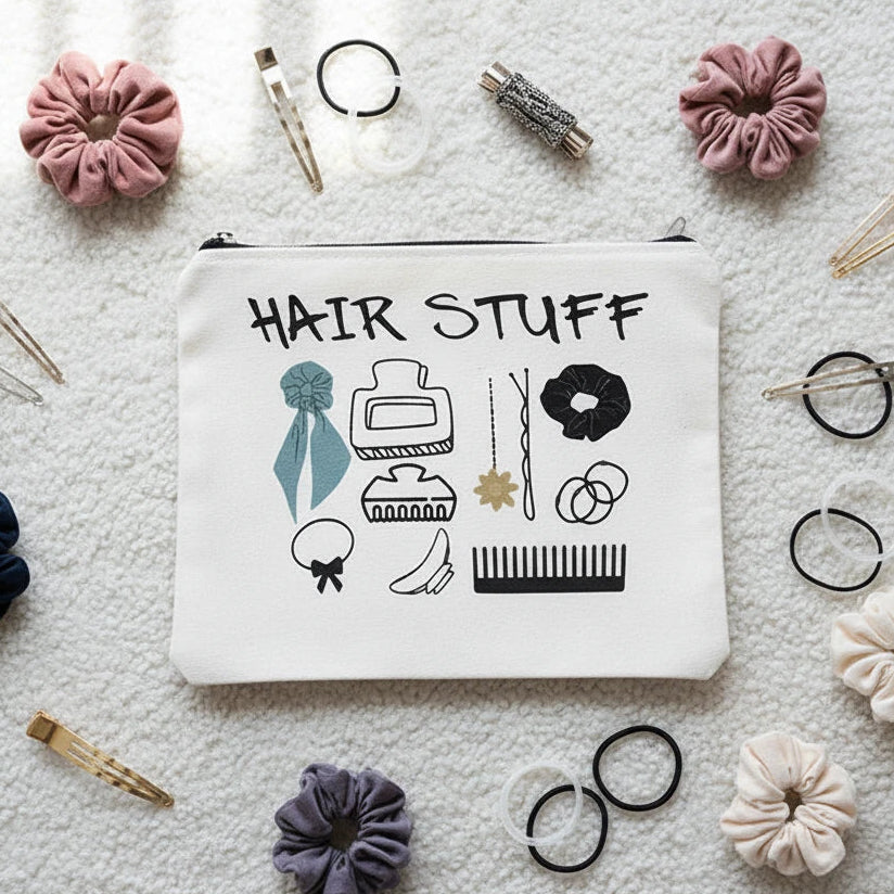Hair Accessories Travel Pouch | The HAIR STUFF Bag