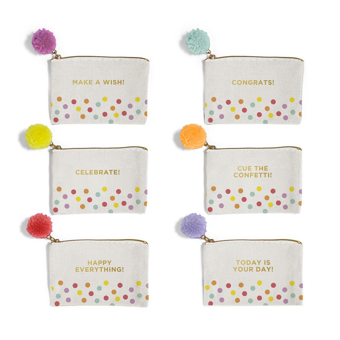 The Confetti Canvas Pouch