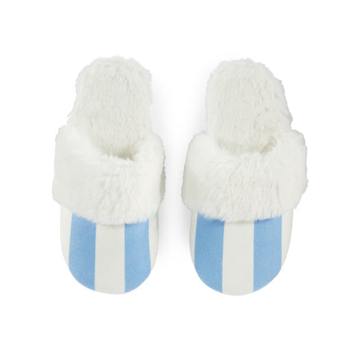 The Plush Slipper - Sky Stripes