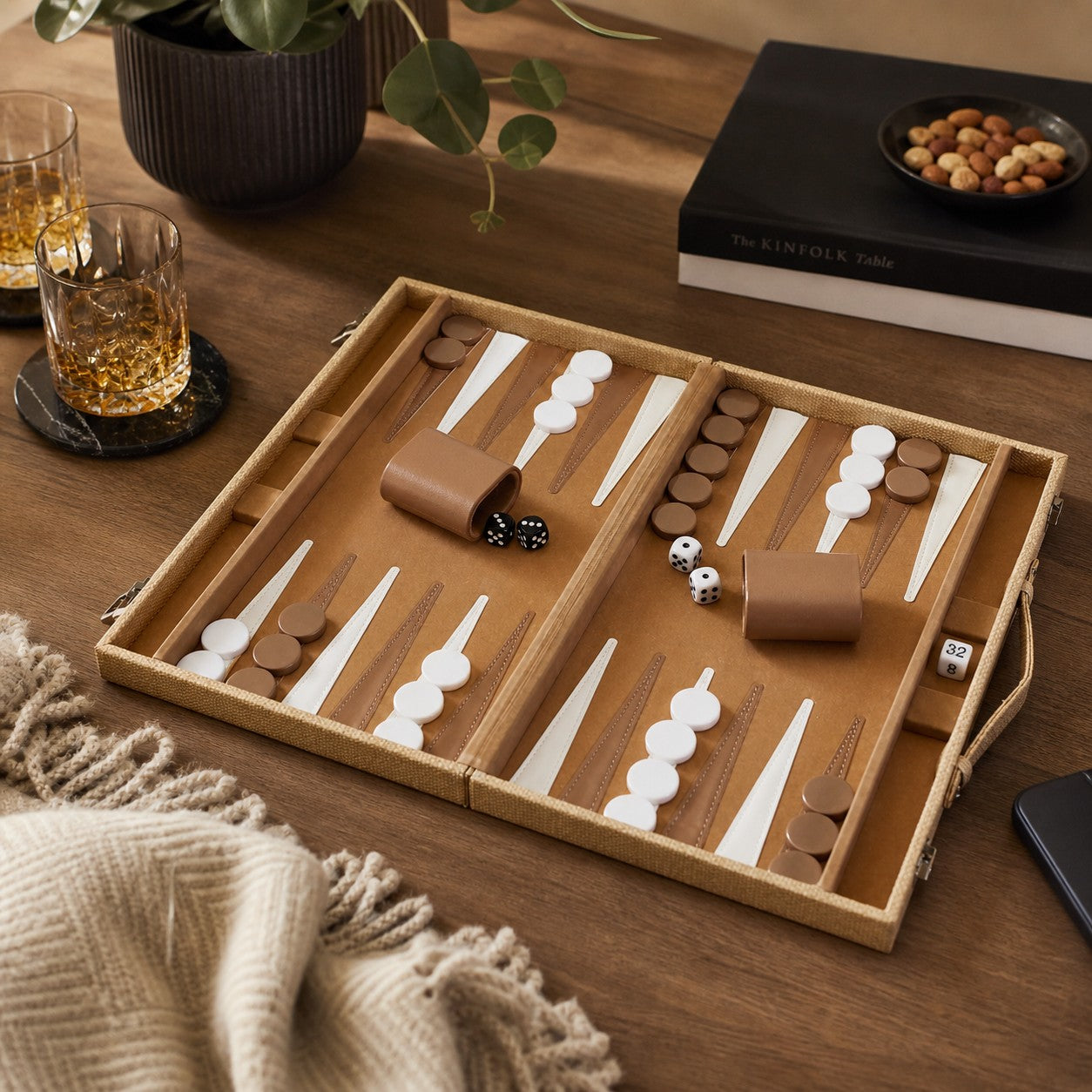 Terra Cane Backgammon Set Game