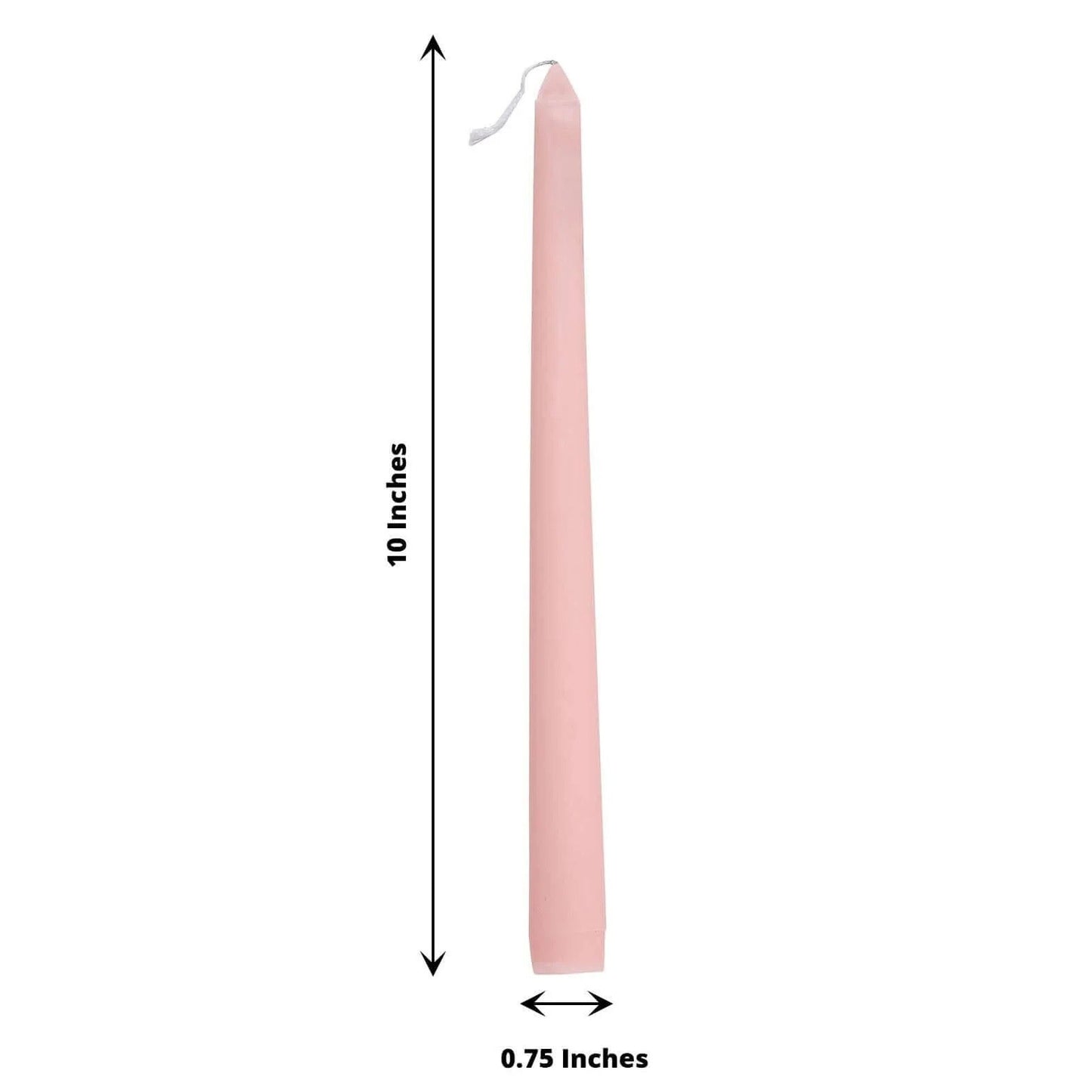 Bulk 10" Taper Candles, Set of 12