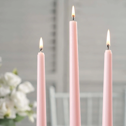Bulk 10" Taper Candles, Set of 10