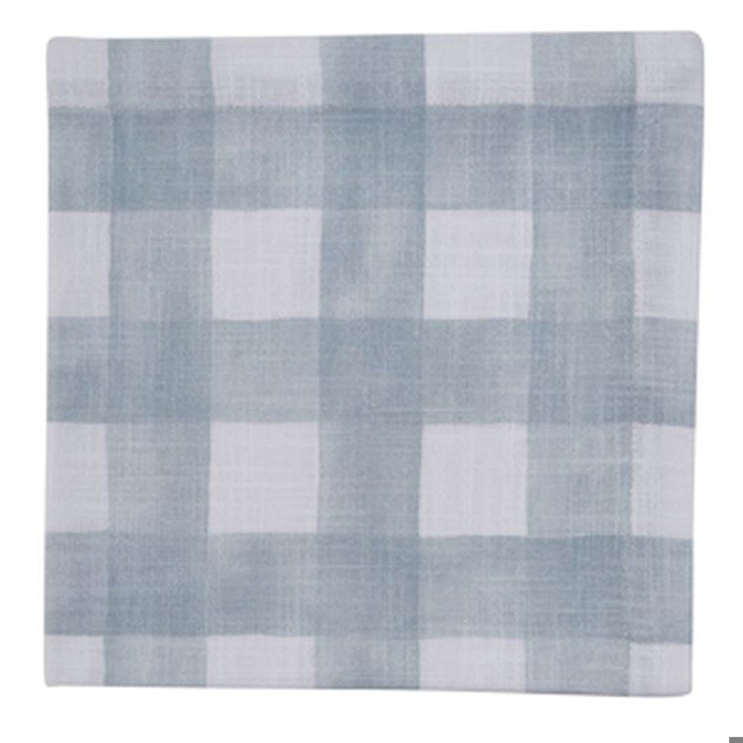 Checkered Watercolor Dinner Napkin - Blue Mist, Set of 4