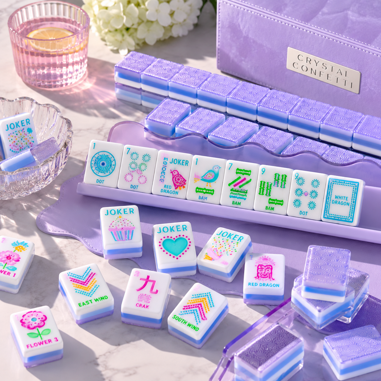 Crystals Mahjong Tiles