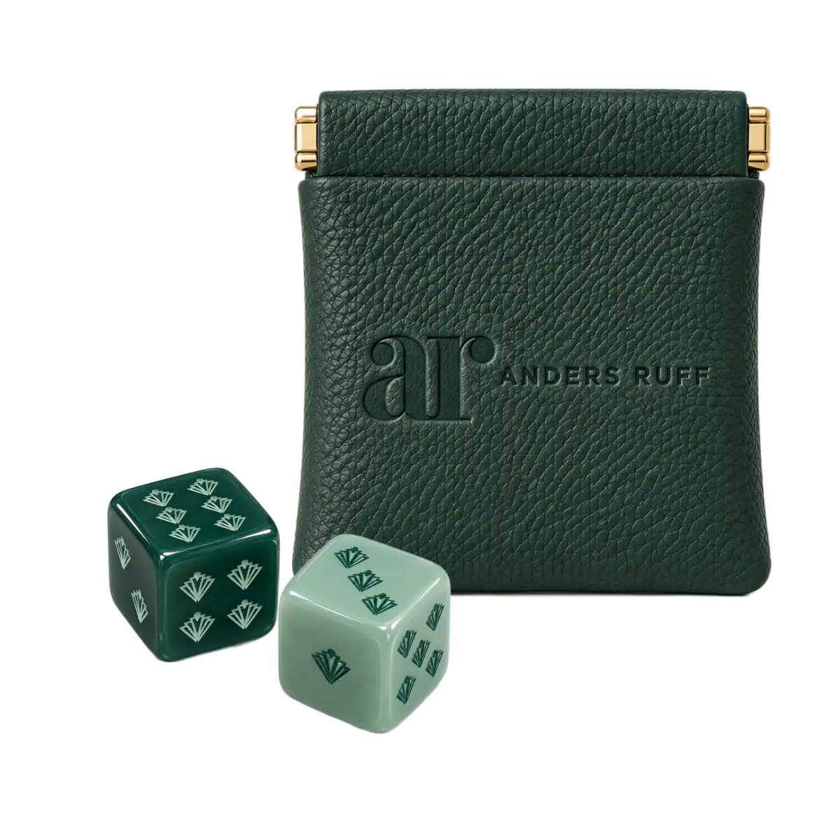 Fanned Fortune Mahjong Dice with Pouch Set