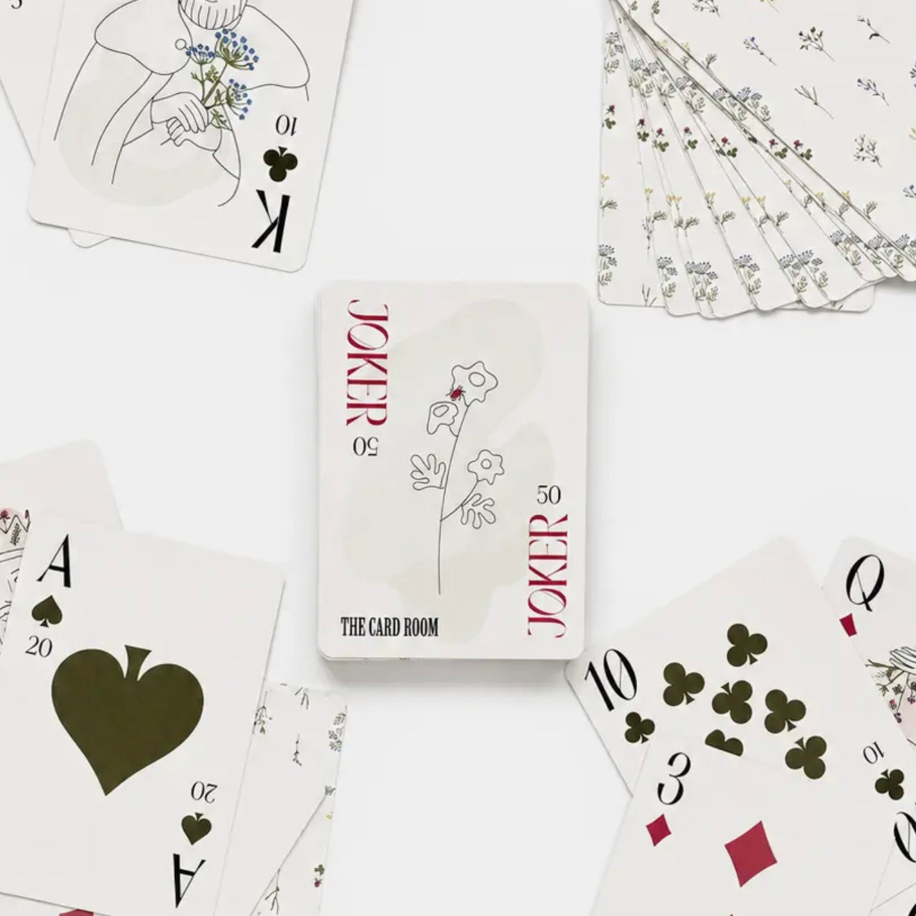 Garden Floral Canasta Cards