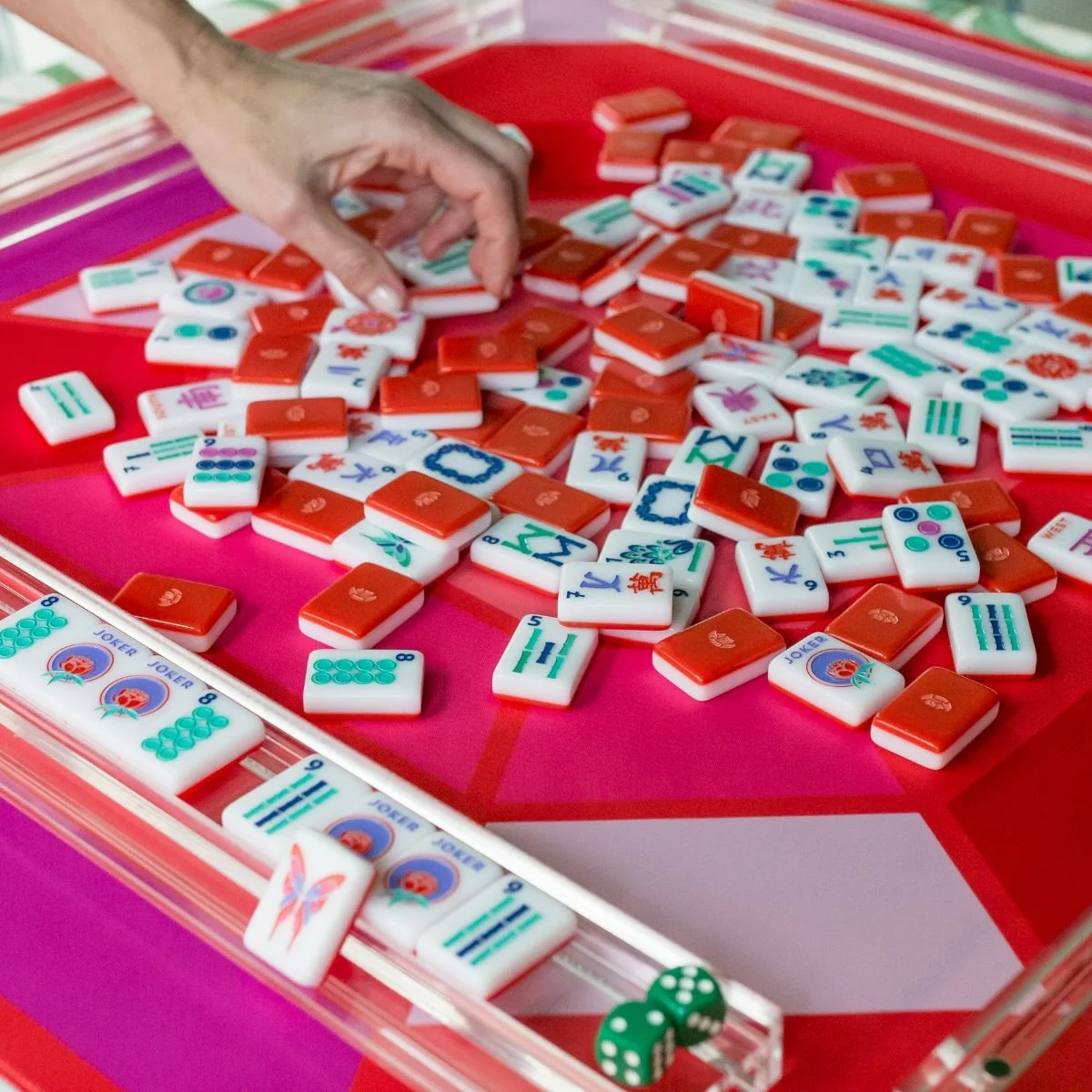 Gem Double Sided Mahjong Mat