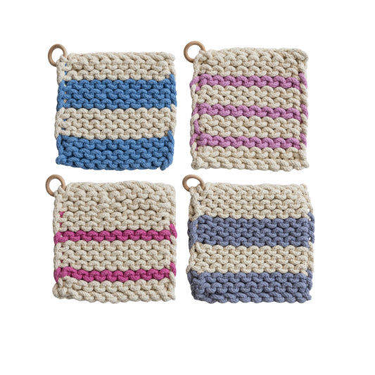 Hazel Mazel Crocheted Pot Holder