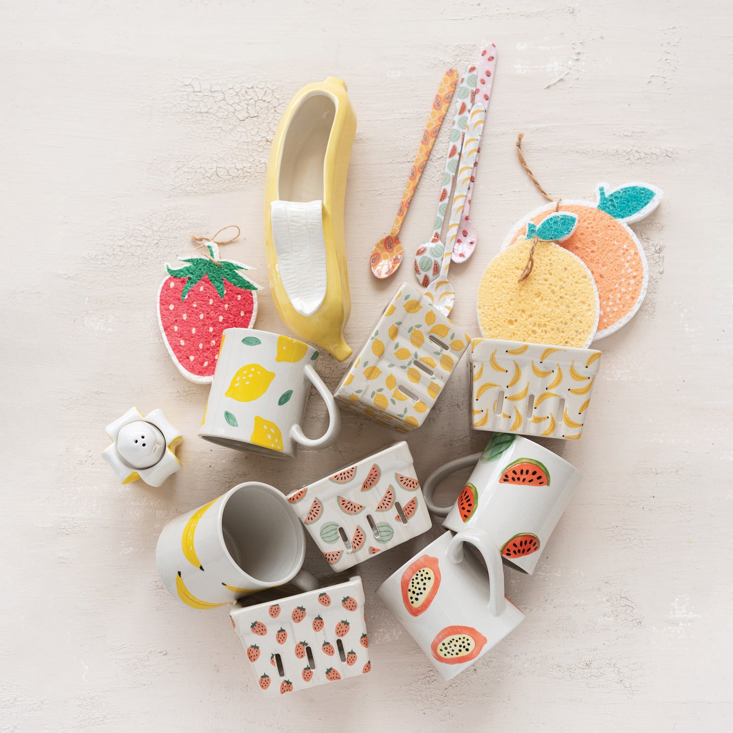 Hazel Mazel Stoneware Berry Basket