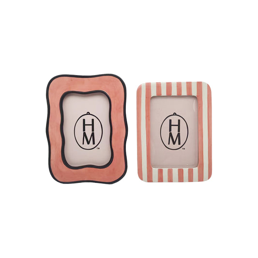 Hazel Mazel Rectangle Stoneware Photo Frame, 8-1/4"H