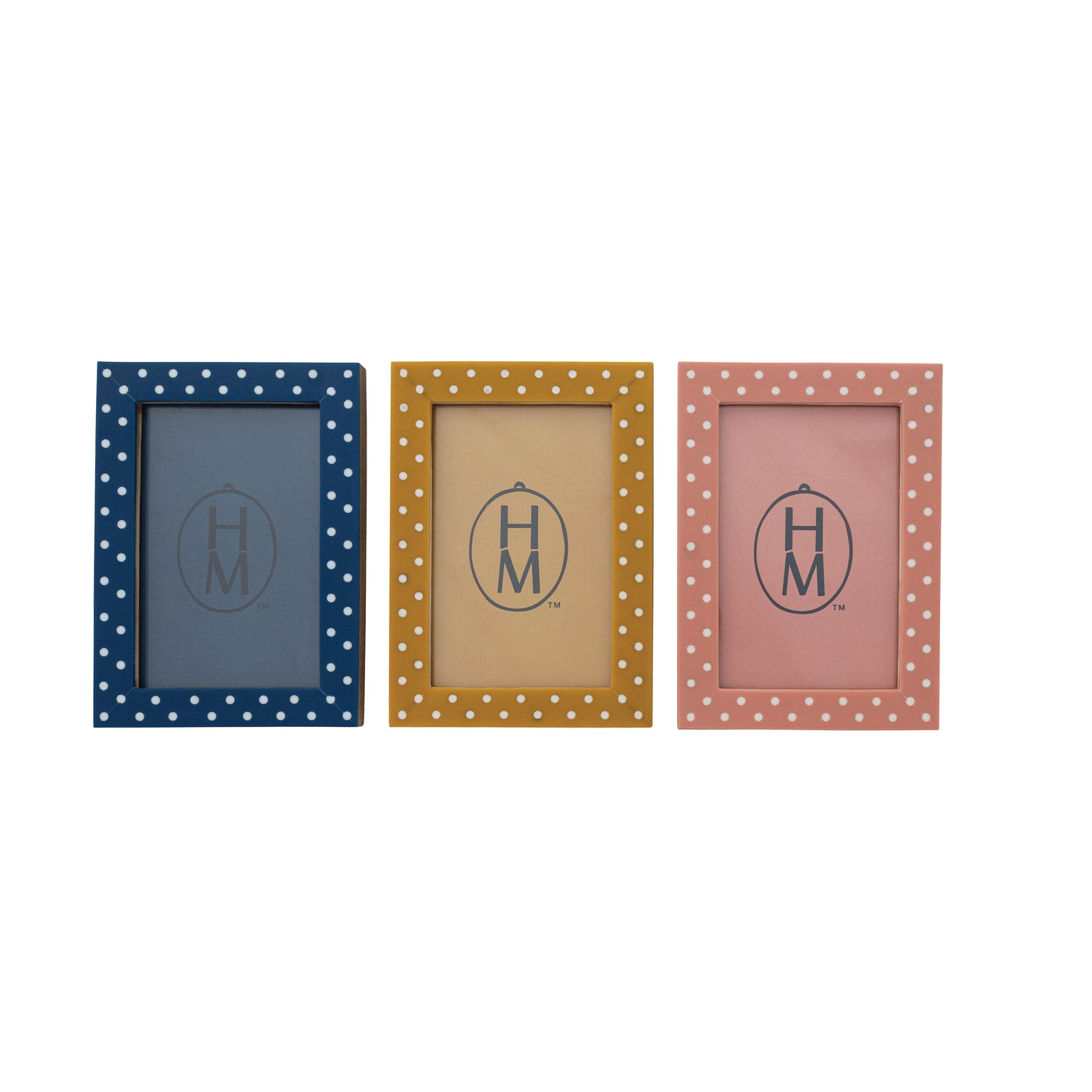 Hazel Mazel MDF & Resin Photo Frame with Polka Dots