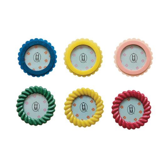 Hazel Mazel Resin Scalloped/Twisted Photo Frame