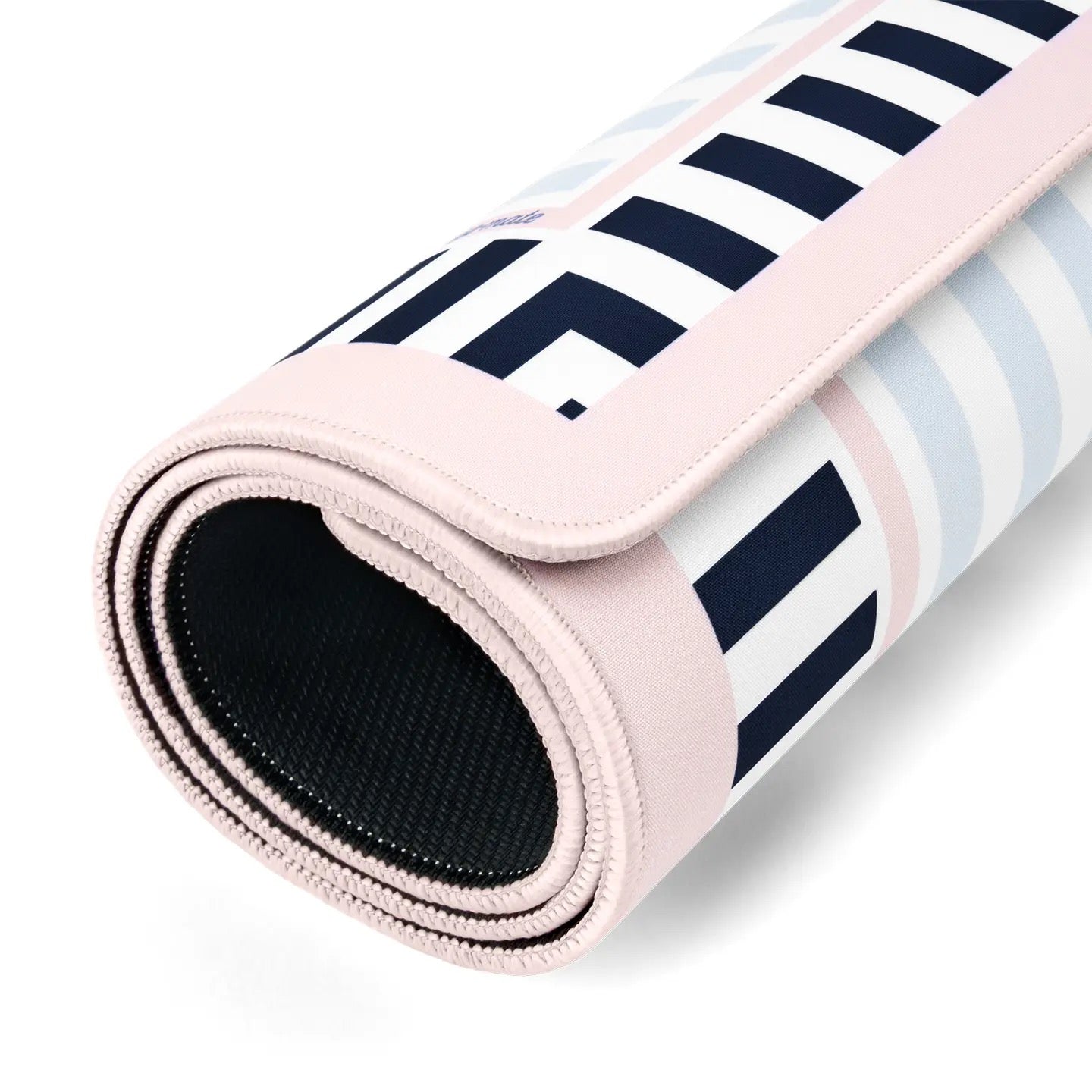 Cabana Stripe mat with non-slip rubber backing