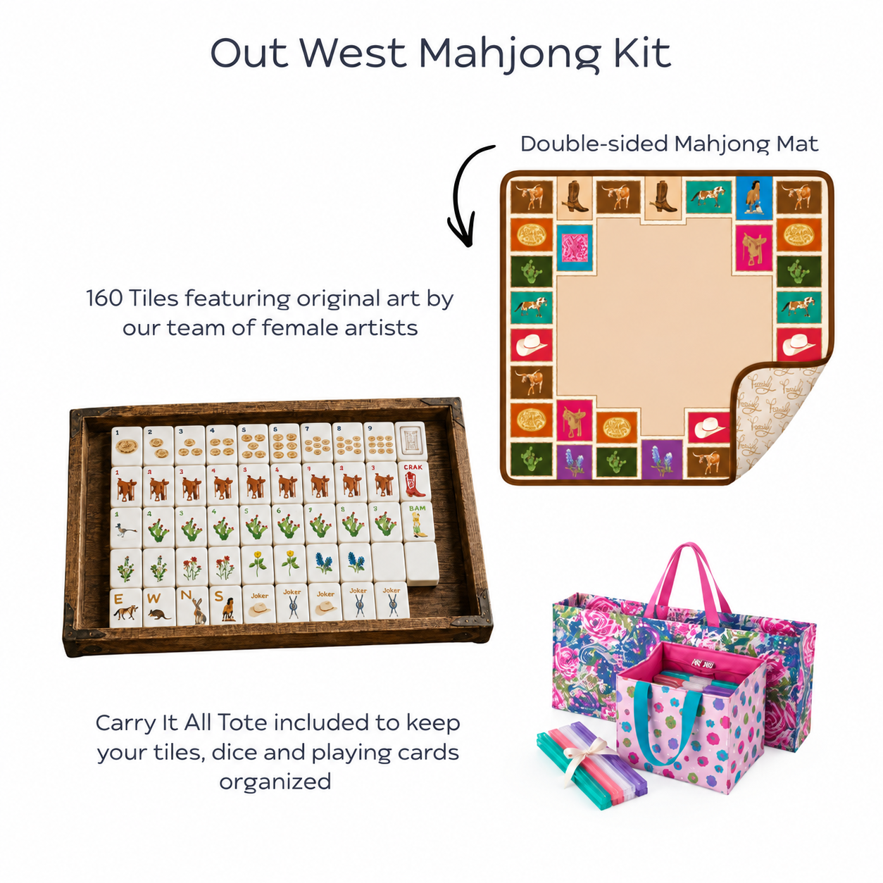 Out West Mahjong Tile Kit
