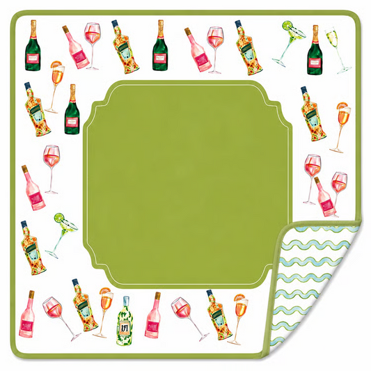 Cocktails Double Sided Mahjong Mat