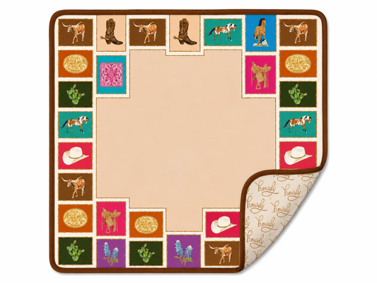 Western Double Sided Mahjong Mat