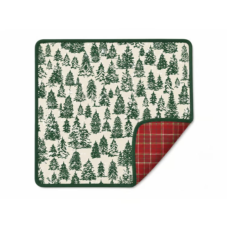 Winter Forest Double Sided Mahjong Mat
