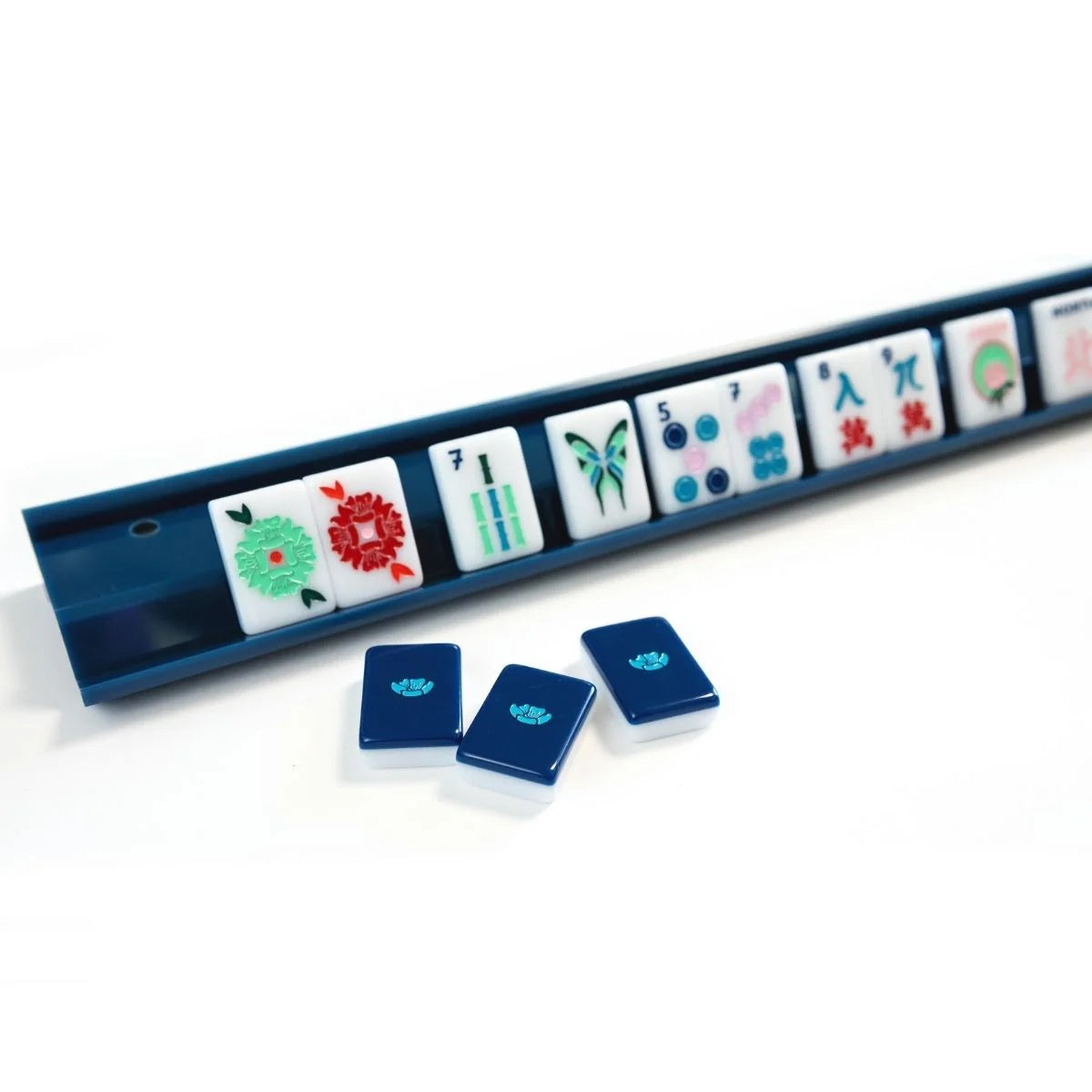 Navy Blue Acrylic Mahjong Racks