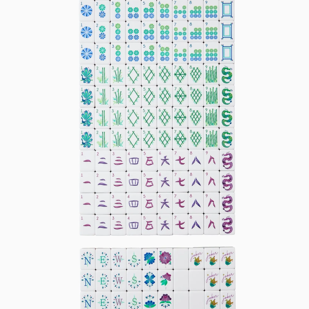 Oh My Mahjong Lagoon Mahjong Tile Set