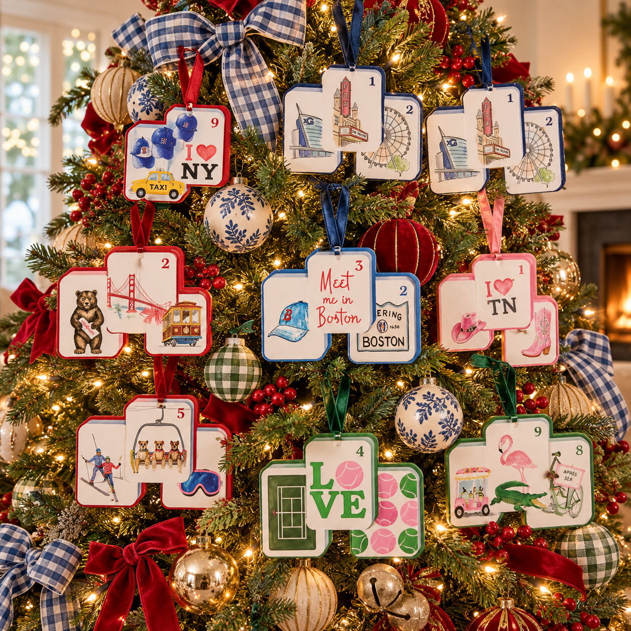 The Mahjong Tile Christmas Ornament