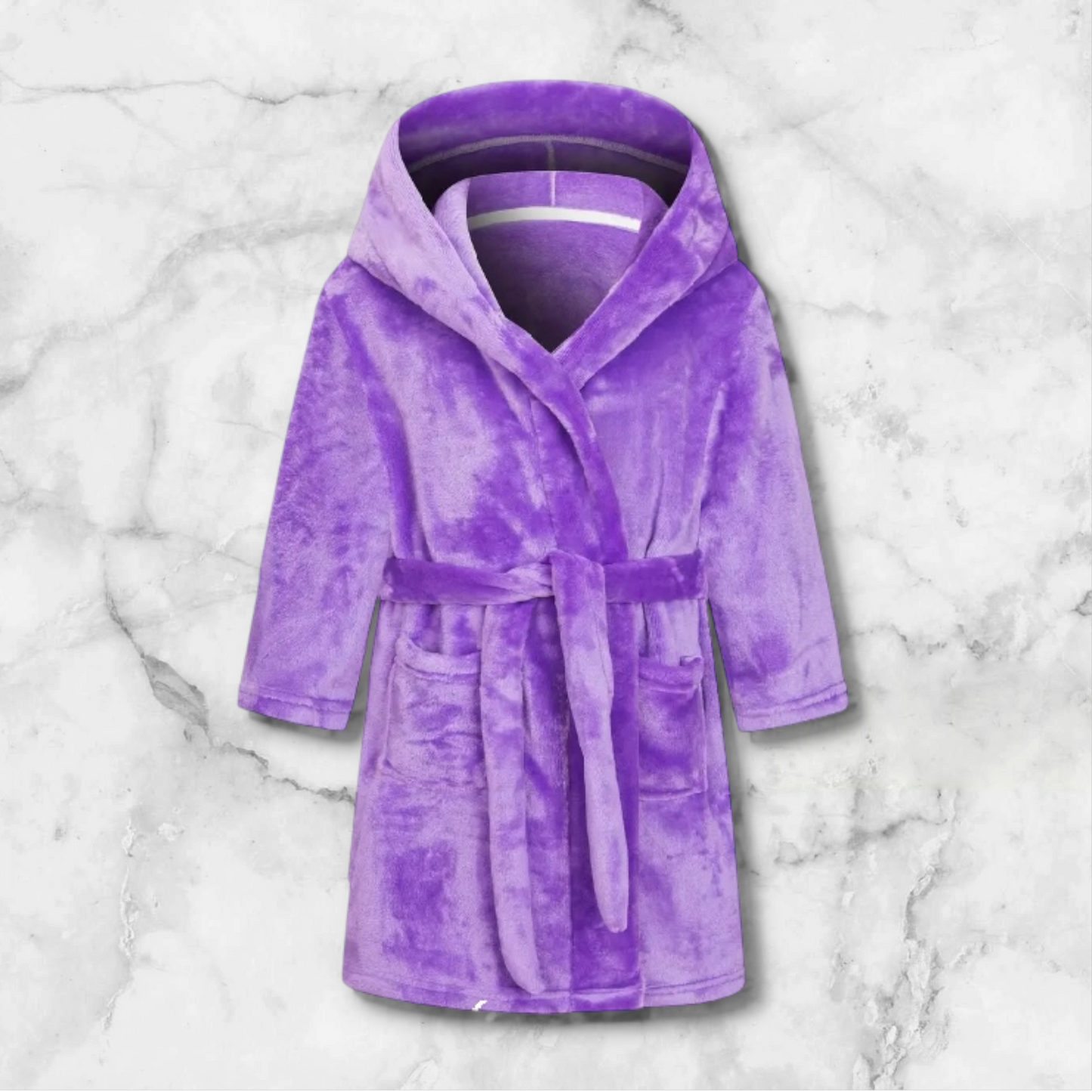 Kids Hooded Plush Robe