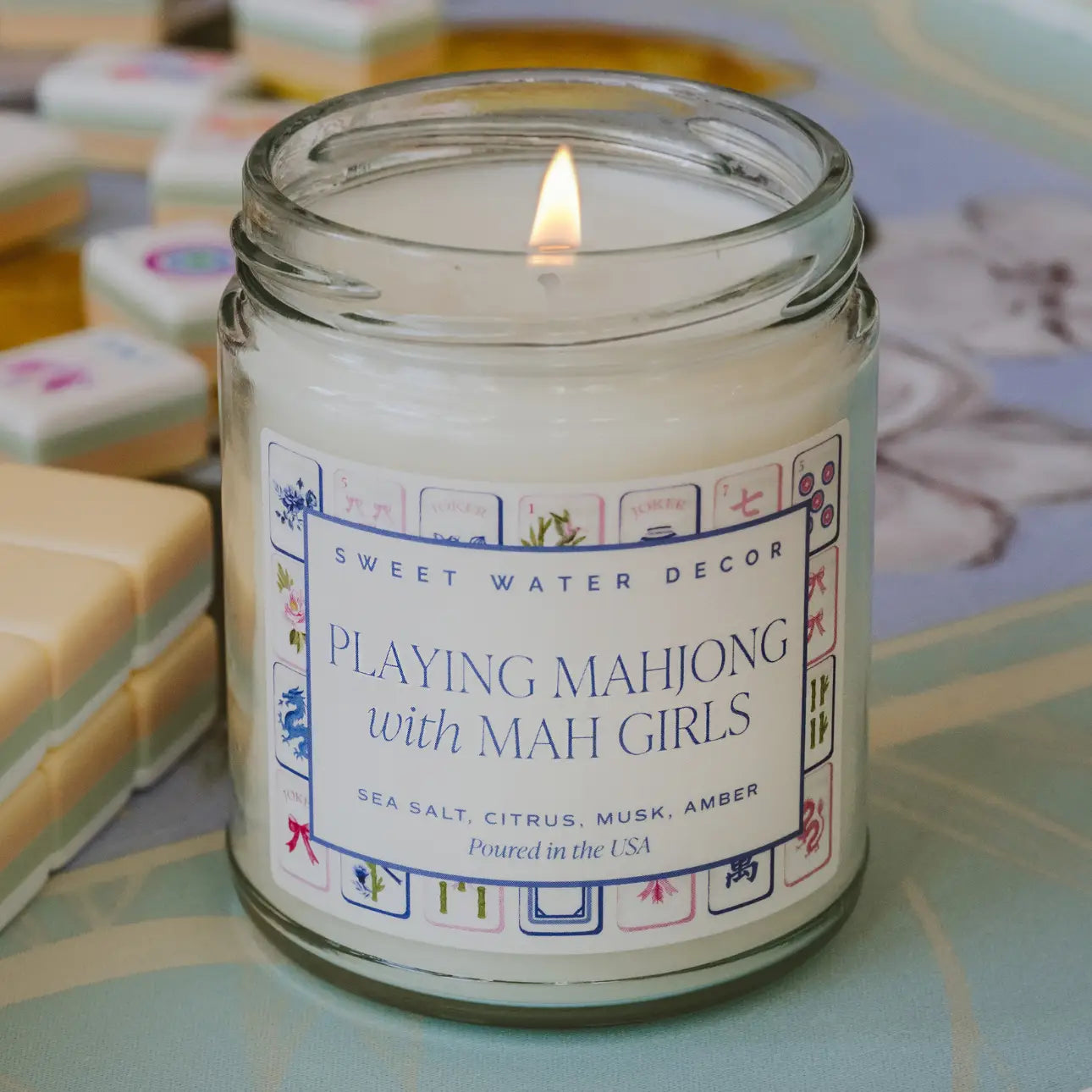 Mahjong Candle - Playing Mahjong with Mah Girls