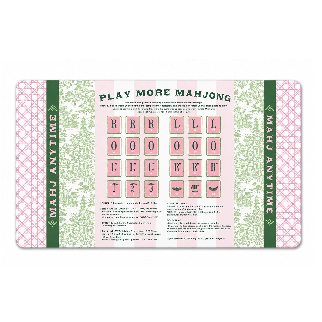 Cabana Royale Solo Play Mahjong Mat