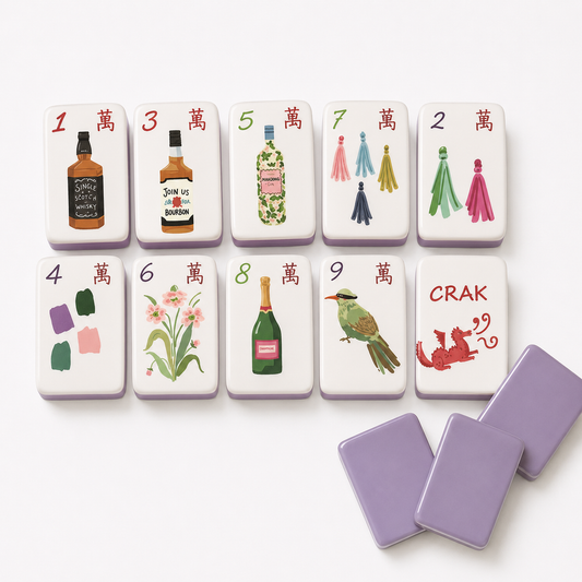 Cocktails Mahjong Tile Set