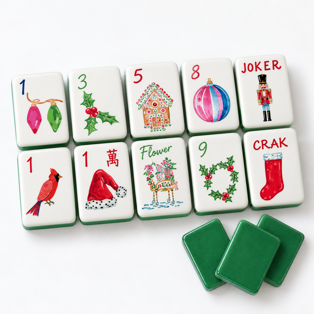 Holiday Lights Mahjong Tile Set