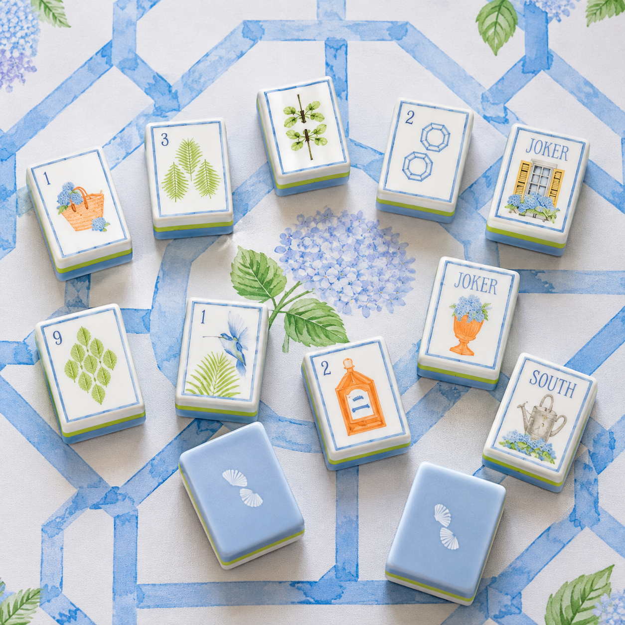 The House of Hydrangea Mahjong Mat