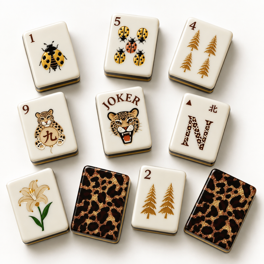 American Mahjong Set | Leopard Mahjong Tiles