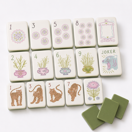 Moon Tiger Mahjong Tile Set