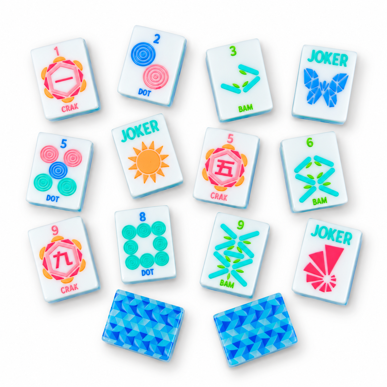 Crystals Prism Mahjong Tiles