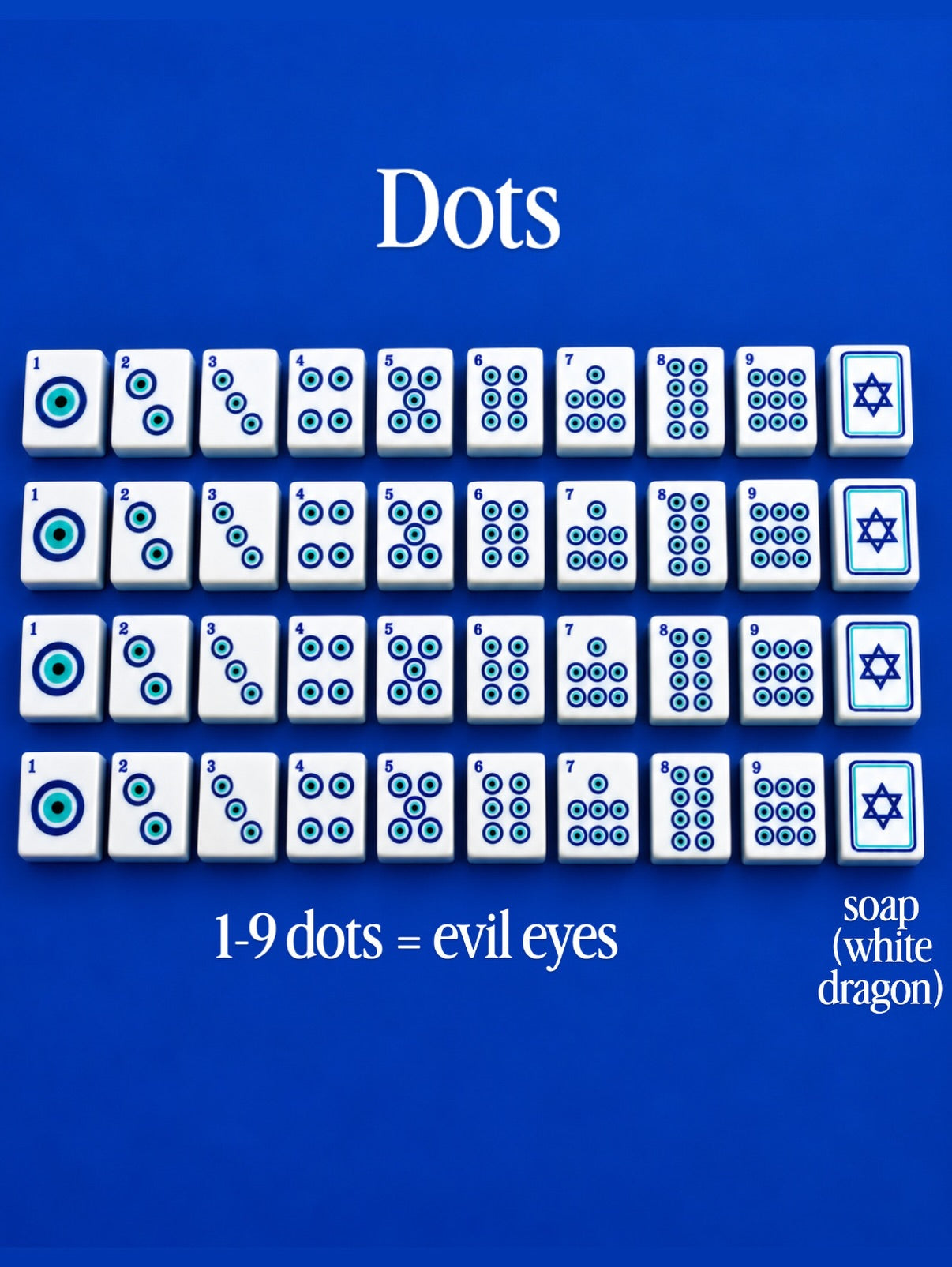 Shalom Mahjong Tile Set