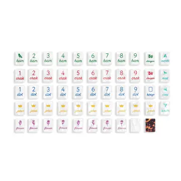 Tortoiseshell Basics Mahjong Tiles