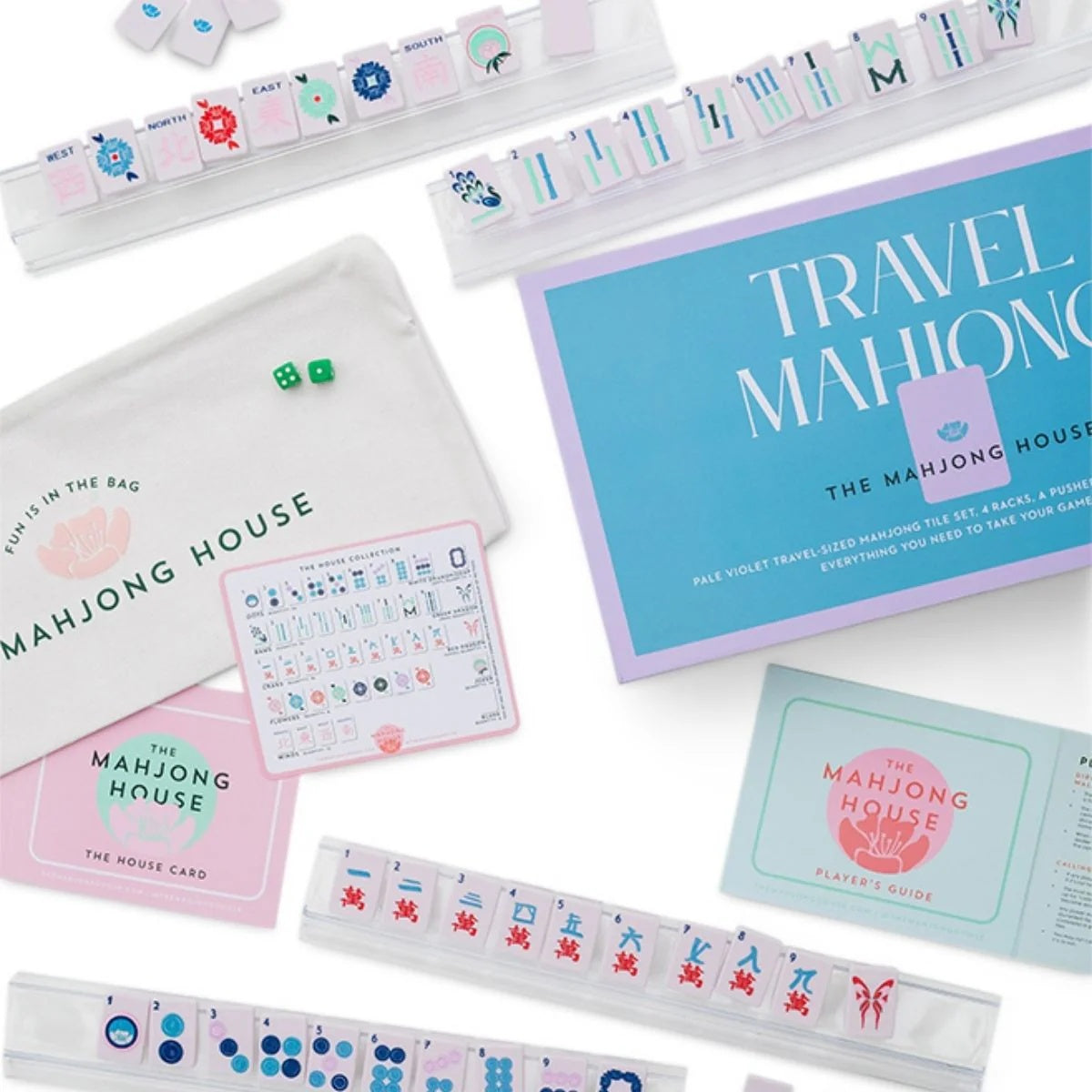 The "Game On The Go" Mahjong Tiles - Travel Size