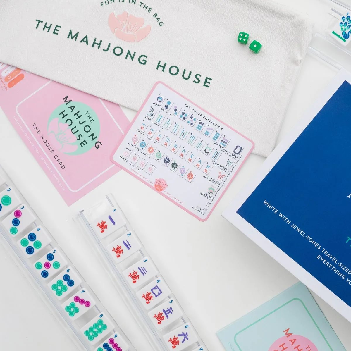 The "Game On The Go" Mahjong Tiles - Travel Size