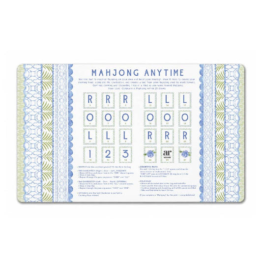 House of Hydrangea solo play mahjong mat