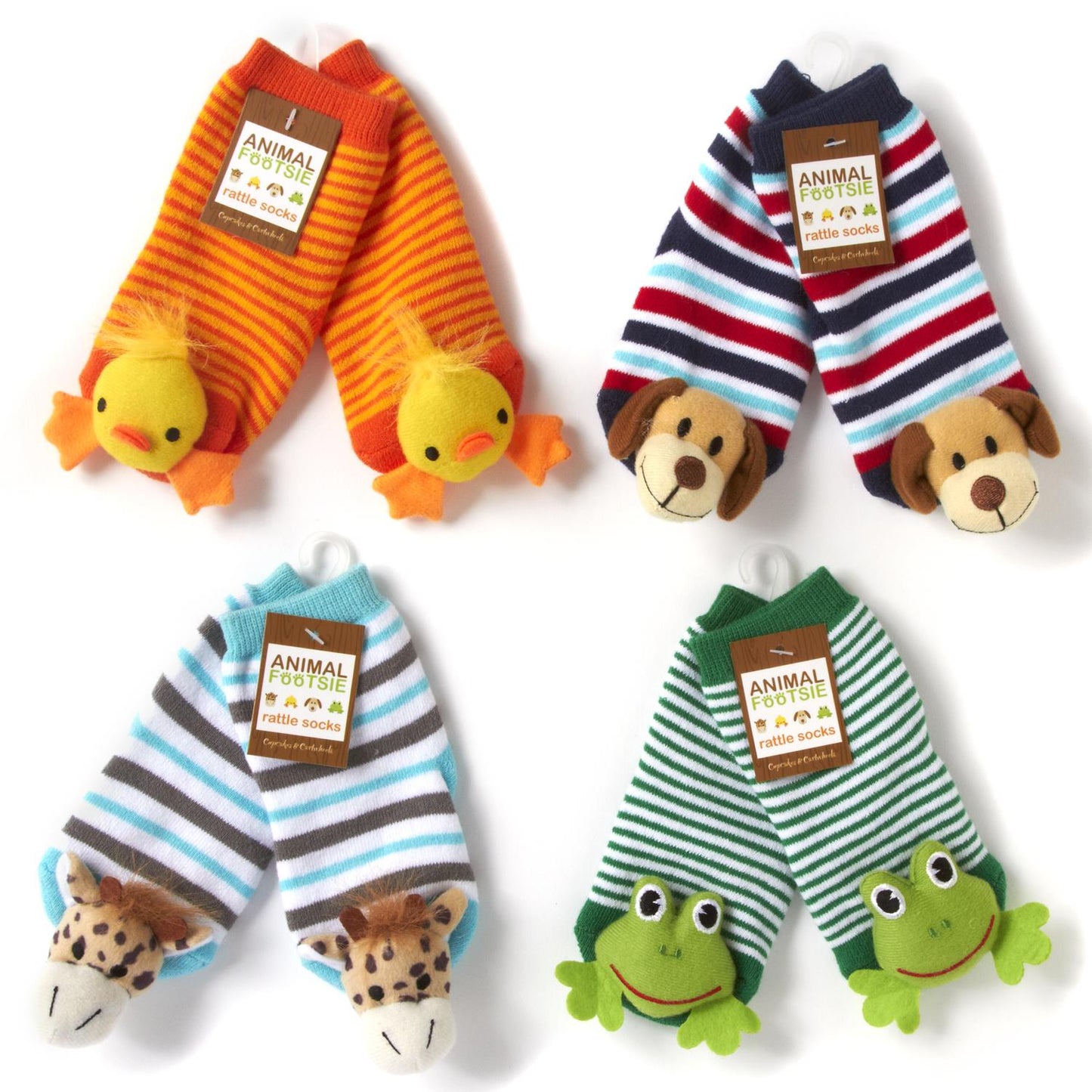 Rattle Footsie Socks for Babies