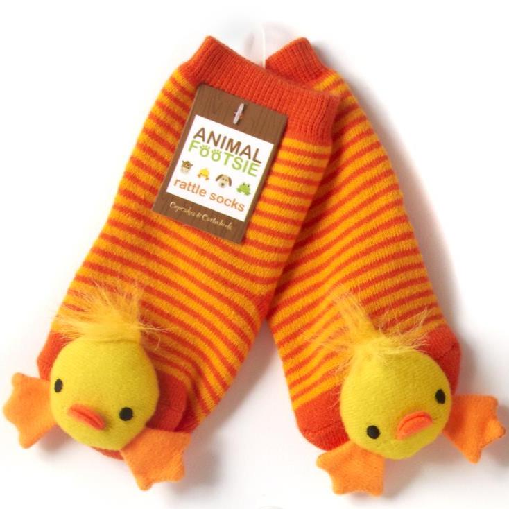 Rattle Footsie Socks for Babies