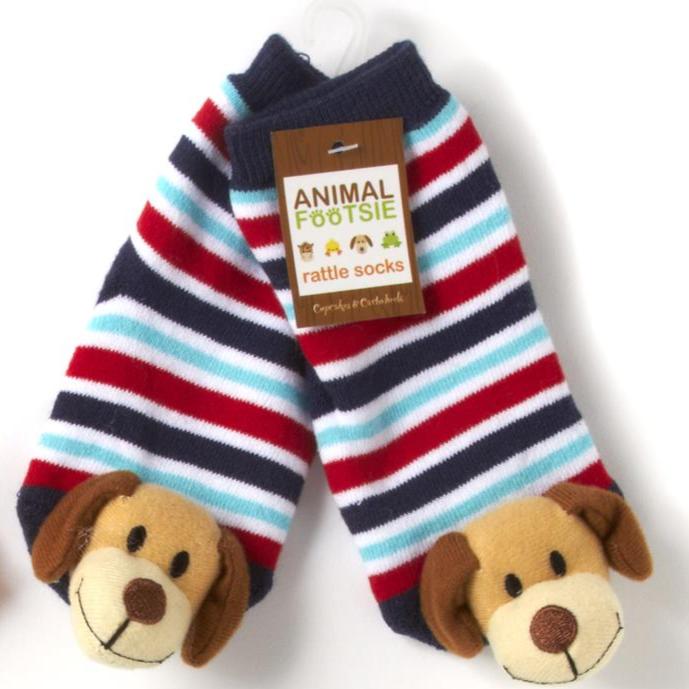 Rattle Footsie Socks for Babies