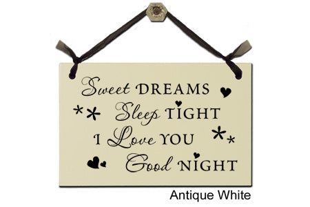Door Sign "Sweet Dreams, sleep tight..." Style #106